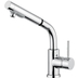 Chromed kitchen sink mixer with pull-out spray - Kobuk, Bugnatese
