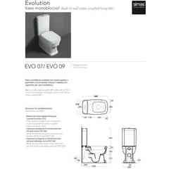 Cistern with lid for Simas white Evolution EVO09 monobloc pan