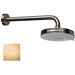 Classic 3 jets shower head, round 14 cm, wall arm, antiqued brass - Liberty, Bossini