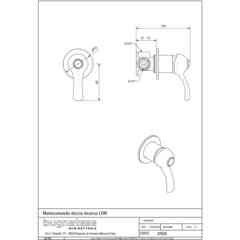 Classic style built-in chromed shower mixer - Lem, Rubinetteria Bugnatese