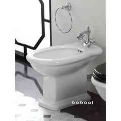 Classic style floor mounted bidet in white ceramic - Lante, Simas