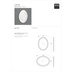 Classic style oval mirror in glossy dove gray wood - Lante, Simas