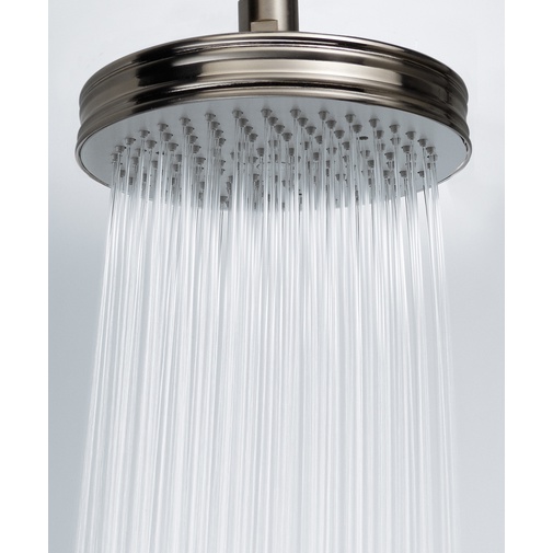 Classic style round shower head 14 cm, chrome, universal connection - Liberty, Bossini