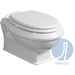 Classic style white ceramic rimless wall hung toilet - Arcade, Simas