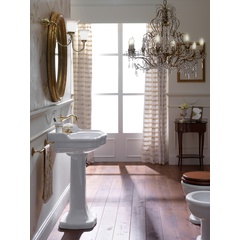 Classic style white suspended washbasin 64 cm - Palladio, Sbordoni