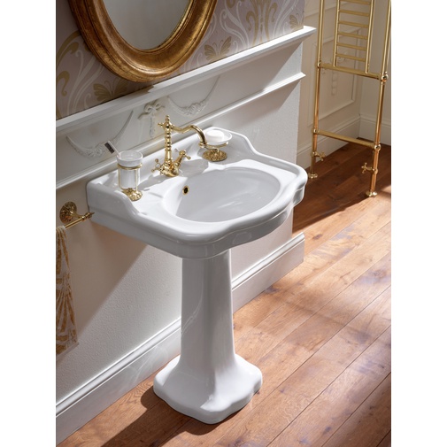 Classic style white suspended washbasin 64 cm - Palladio, Sbordoni
