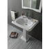 Classic wall hung washbasin in white ceramic 73 cm - Arcade, Simas