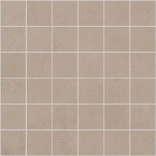 Clay-effect porcelain stoneware, Greige Mosaic 30x30 cm - Ritual, Ceramica Sant'Agostino