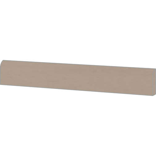Clay-effect skirting board in porcelain stoneware, Greige 7,3x60 cm - Ritual, Ceramica Sant'Agostino