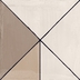 Clay effect tile with contemporary decorations, Decor 20x20cm - Ritual, Ceramica Sant'Agostino