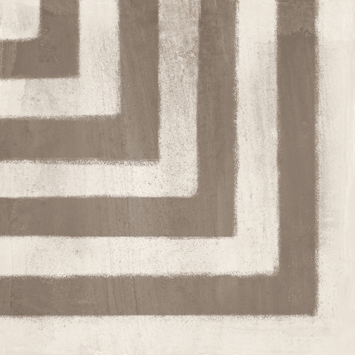 Clay effect tile, with contemporary decorations, Tribal 20x20 cm - Ritual, Ceramica Sant'Agostino