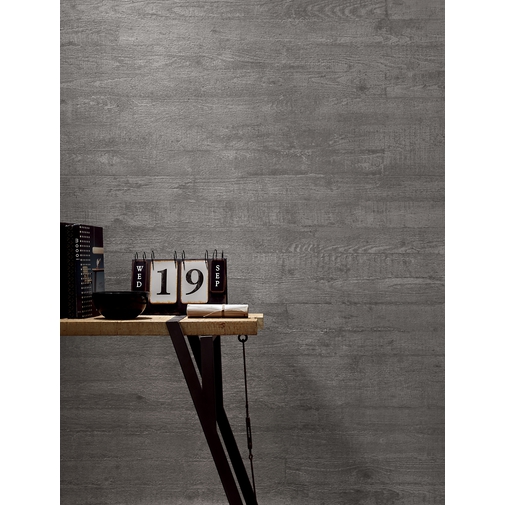 Coffrage fin grès effet béton 5,5mm Color30 Work 100x300 - Cement Project, Kerlite, gris foncé