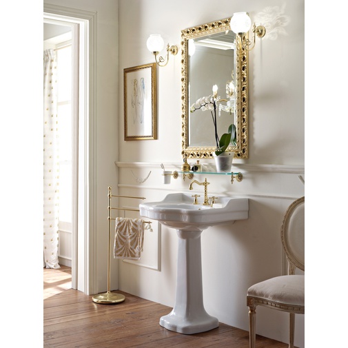 Colonna classica per lavabo in ceramica bianca - Palladio, Sbordoni