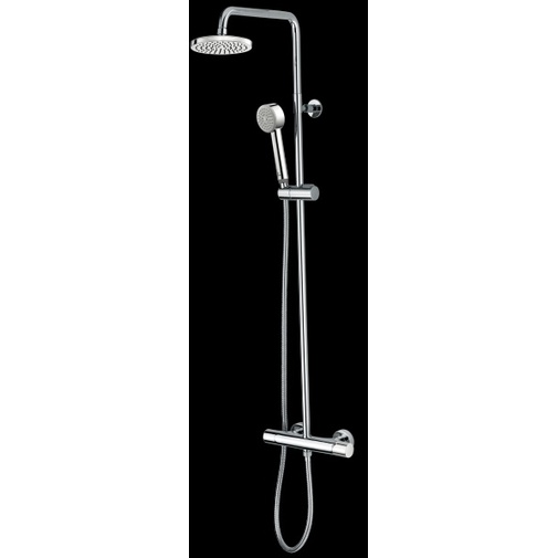 Colonna doccia a muro, soffione diam 20 cm, saliscendi, miscelatore - Elios, Bossini