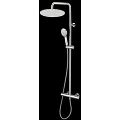 Colonna doccia a muro, soffione diam30 cm, saliscendi 3 funzioni, miscelatore - Paris, Bossini