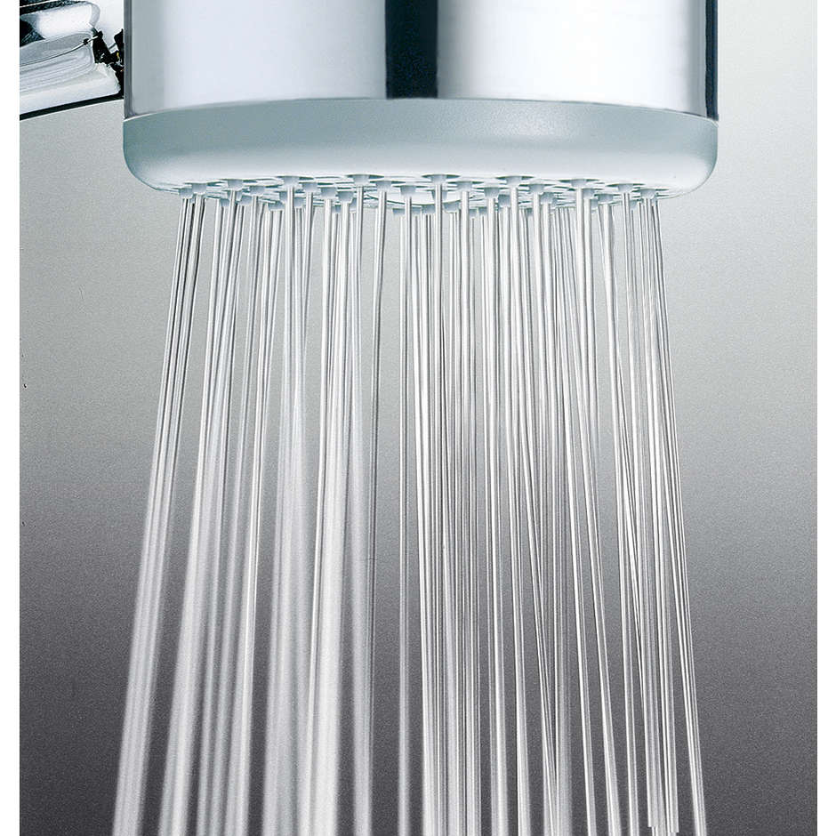 Colonna doccia muro 85cm con soffione 25cm, saliscendi - Gio Renovation, Bossini