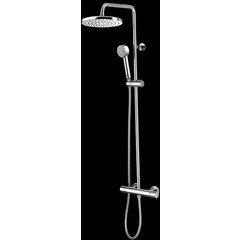 Colonna doccia muro con doccia saliscendi, miscelatore, soffione 25cm - Oki, Bossini