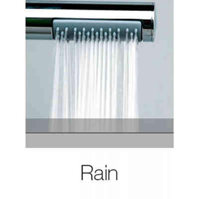 Colonna doccia muro soffione 20cm, saliscendi, ingresso acqua basso Oki Renovation, Bossini
