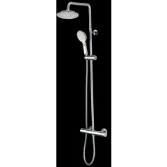 Colonna doccia muro, soffione 21 cm, doccetta 2 funzioni - Agua, Bossini