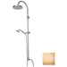 Colonne de douche avec rail coulissant, pomme de douche 21 cm, or - Liberty, Bossini
