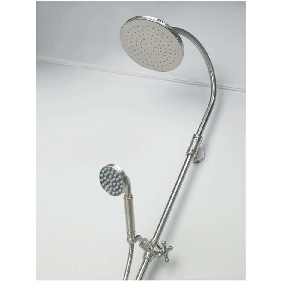 Colonne de douche avec rail coulissant, pomme de douche 21 cm, or - Liberty, Bossini