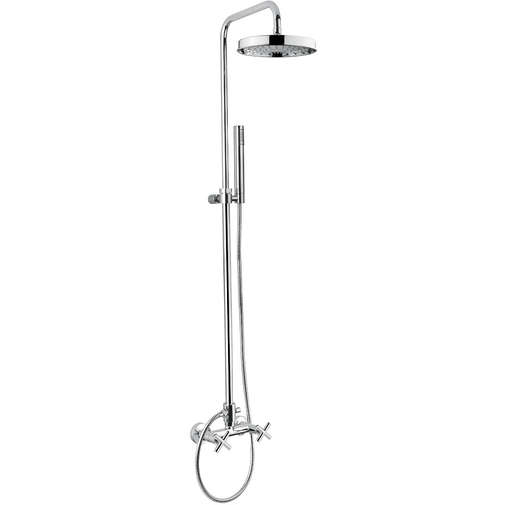 Colonne de douche, douchette, inverseur, pomme de douche Bugnatese Rodos 7347C
