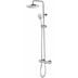 Colonne de douche murale, 3 fonctions, mitigeur thermostatique, pomme de douche 20 cm Oki, Bossini