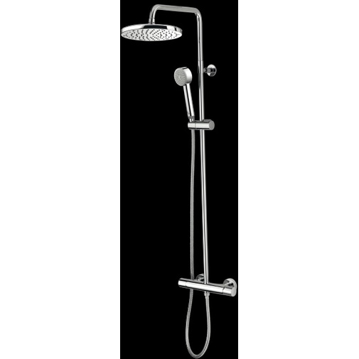 Colonne de douche murale avec rail coulissant, mitigeur, pomme de douche 25cm - Oki, Bossini