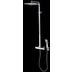 Colonne de douche murale, pomme de douche 23x23cm, douchette 2 jets, divers. thermostat. -Cosmos, Bossini