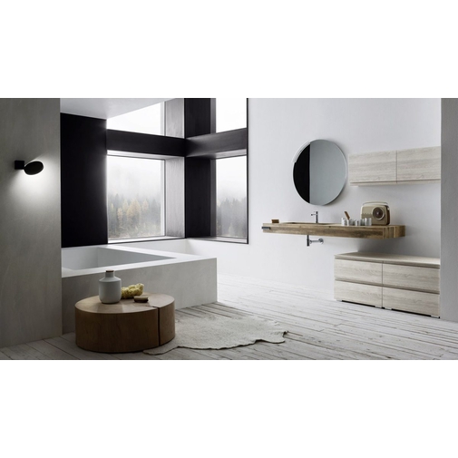 Mobile Bagno Con Lavabo Integrato.Arbi Arredobagno Composizione Bagno Con Top Con Lavabo Integrato Mobile E Specchio Linfa Arbi Arredobagno