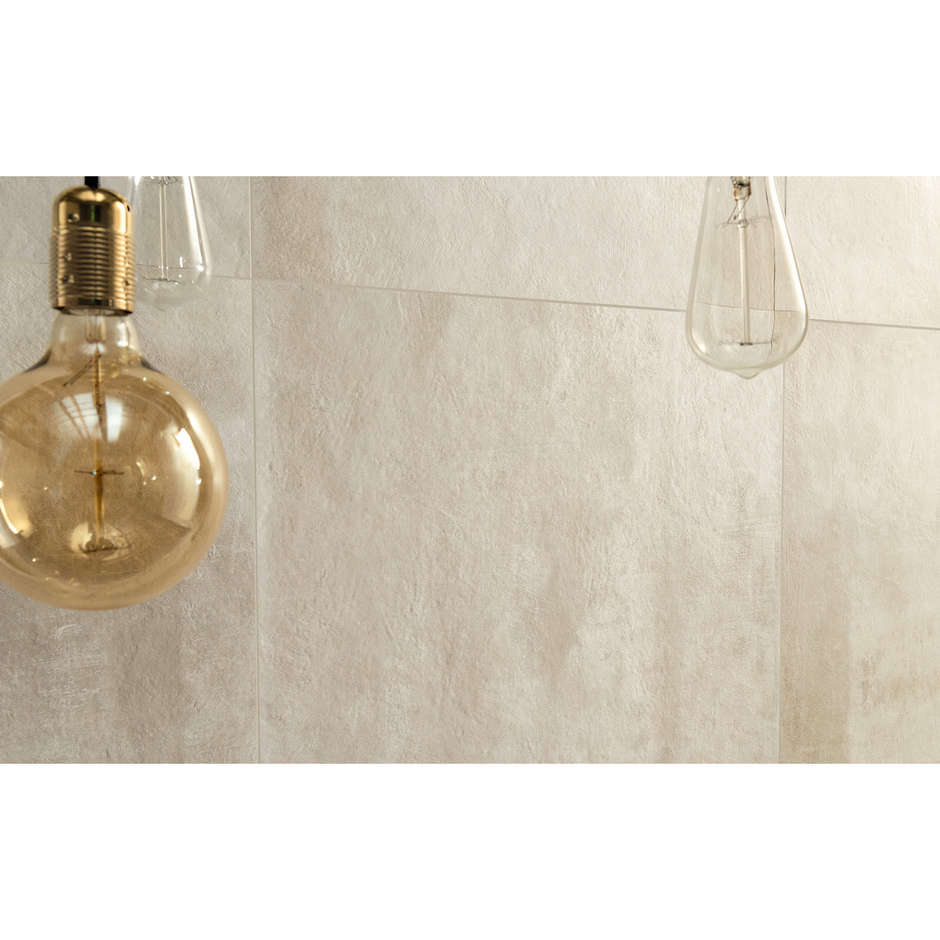 Concrete effect porcelain stoneware, 75x75 cm Beige - Entropia, Dom Ceramiche
