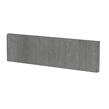Concrete effect porcelain stoneware skirting Anthracite formwork 9x60cm - Cement, Casalgrande Padana