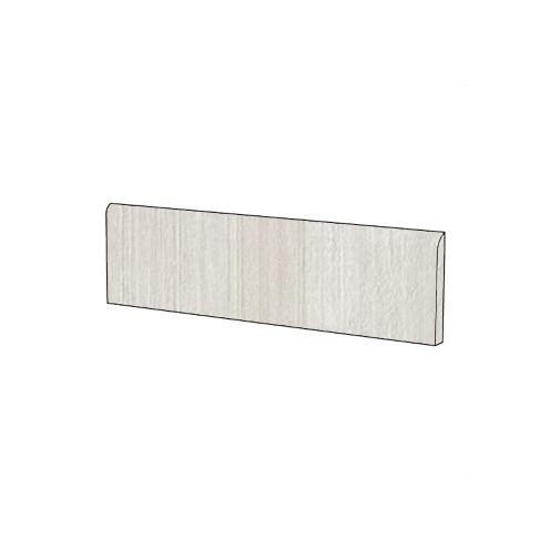 Concrete effect porcelain stoneware skirting board Beige formwork 9x60 cm - Cemento Casalgrande Padana