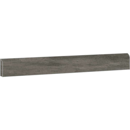 Concrete effect skirting board in porcelain stoneware, Concrete Dark 7,3x90 cm - Set, Ceramica Sant'Agostino