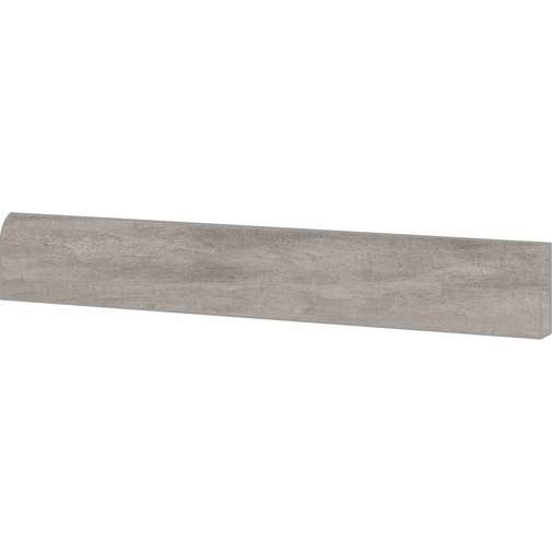 Concrete effect skirting board in porcelain stoneware, Concrete Gray 7,3x60 cm - Set, Ceramica Sant'Agostino