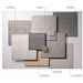 Concrete effect stoneware/Dress White fabric 60x60 - Set, Ceramica Sant'Agostino
