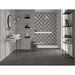 Concrete-effect striped wall tile, Grigio Lines, 33,3x100 cm - Concretus, Dom Ceramiche