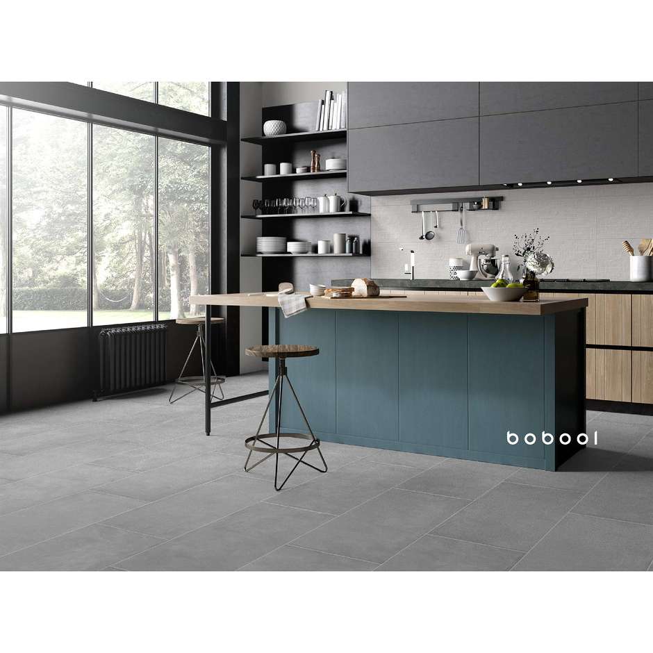 Concrete effect wall tile, Brush White, 33,3x100 cm - Comfort G, Dom Ceramiche