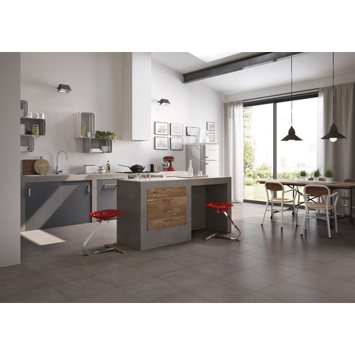 Contemporary design porcelain stoneware with natural stone effect Dark gray color 60x60 cm - Geotech, Blustyle