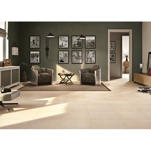 Contemporary design porcelain stoneware with natural stone effect Ivory color 60x60 cm - Geotech, Blustyle