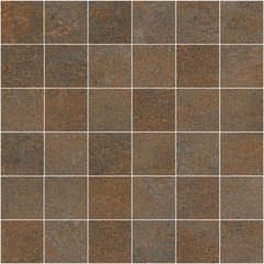 Copper oxidized metal effect porcelain stoneware, Mosaico Copper 30x30 cm - Oxidart , Ceramica Sant'Agostino