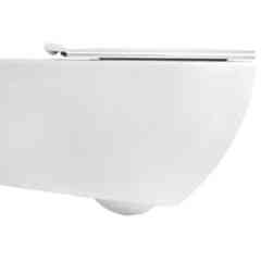 Coprivaso con cerniere rallentate, bianco opaco - Vignoni, Simas