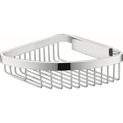Corner chromed shower grate with removable tray 5.8 cm deep - Colombo Design
