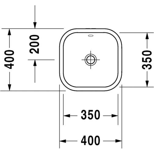Countertop basin with rectification and overflow, white 40 cm - Happy D.2, Duravit