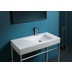Countertop console washbasin prepared for one hole in white ceramic 100 cm - Frozen, Simas
