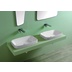 Countertop or built-in washbasin in white ceramic 66x38 cm - Baden Baden, Simas