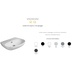 Countertop or wall-hung matt white ceramic washbasin 60 cm - Vignoni, Simas
