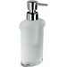 Countertop soap dispenser in acid-etched glass and chrome finish - Land, Colombo Design