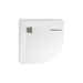 Curved shower tray in stone-effect resin, White, 90x90x3 cm - Trendy, Arblu