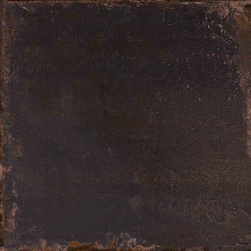Dark oxidized metal effect porcelain stoneware, Black 60x60 cm - Oxidart , Ceramica Sant'Agostino